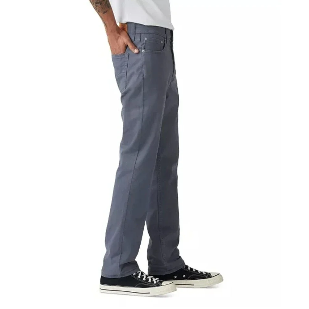 Levi's Men's 514 Straight Fit Cotton Twill Pant Dusty Blue Stretch Size 38x30